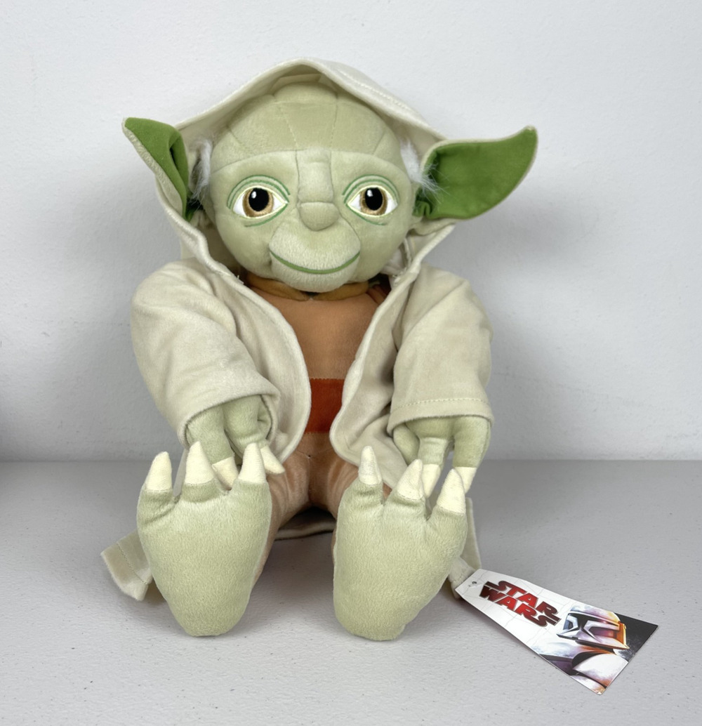 2009 Yoda Pillow Time Pals Plush Star Wars With Original Tag Lucasfilm NWT